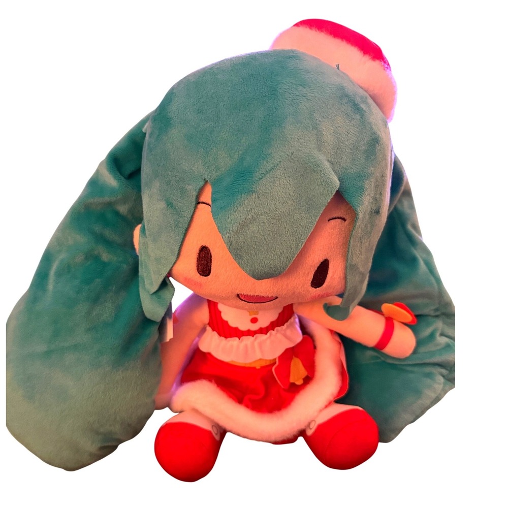 Sega Hatsune Miku Plush Toy NWT Teal Excellent Christmas 2023 Fuwapuchi